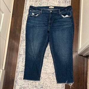 Dark Blue Women's Denim Jeans - Classic Straight Fit